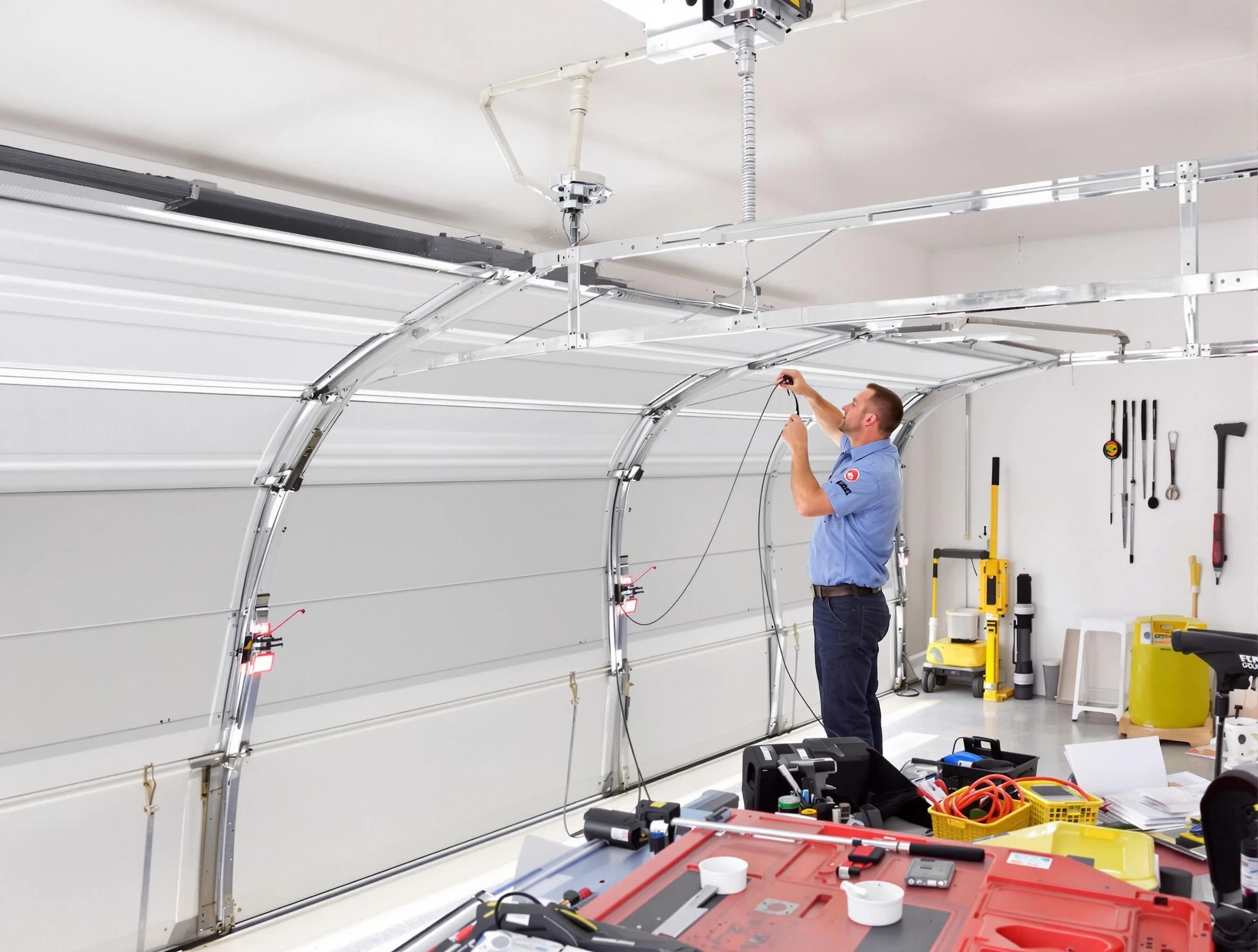 Garage door cable repair service by Irvine Garage Door Repair in Irvine