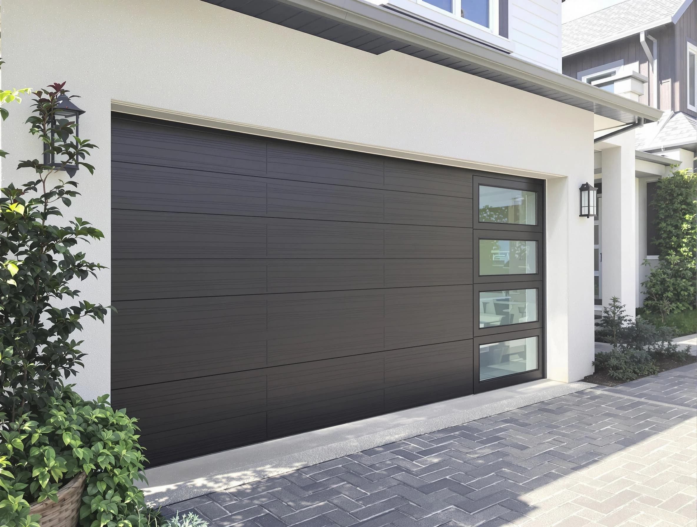 Custom garage door installation by Irvine Garage Door Repair in Irvine