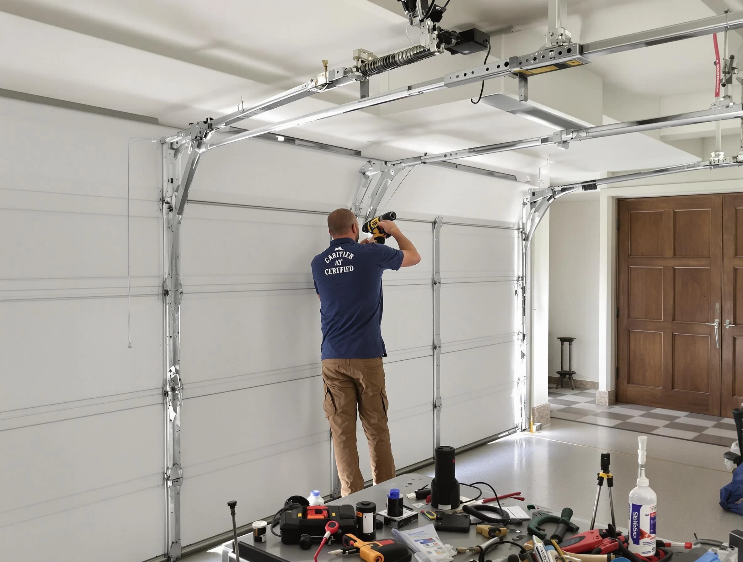 Irvine Garage Door Repair certified technician performing precision garage door repair in Irvine