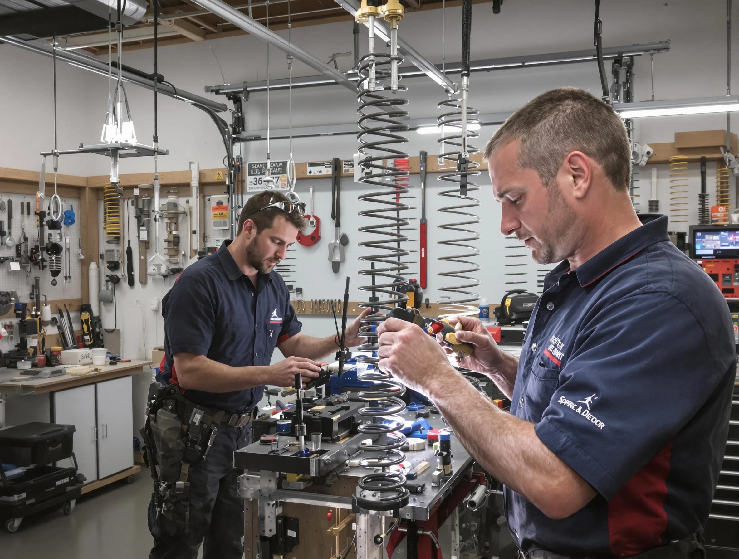 Garage door spring repair service by Irvine Garage Door Repair in Irvine