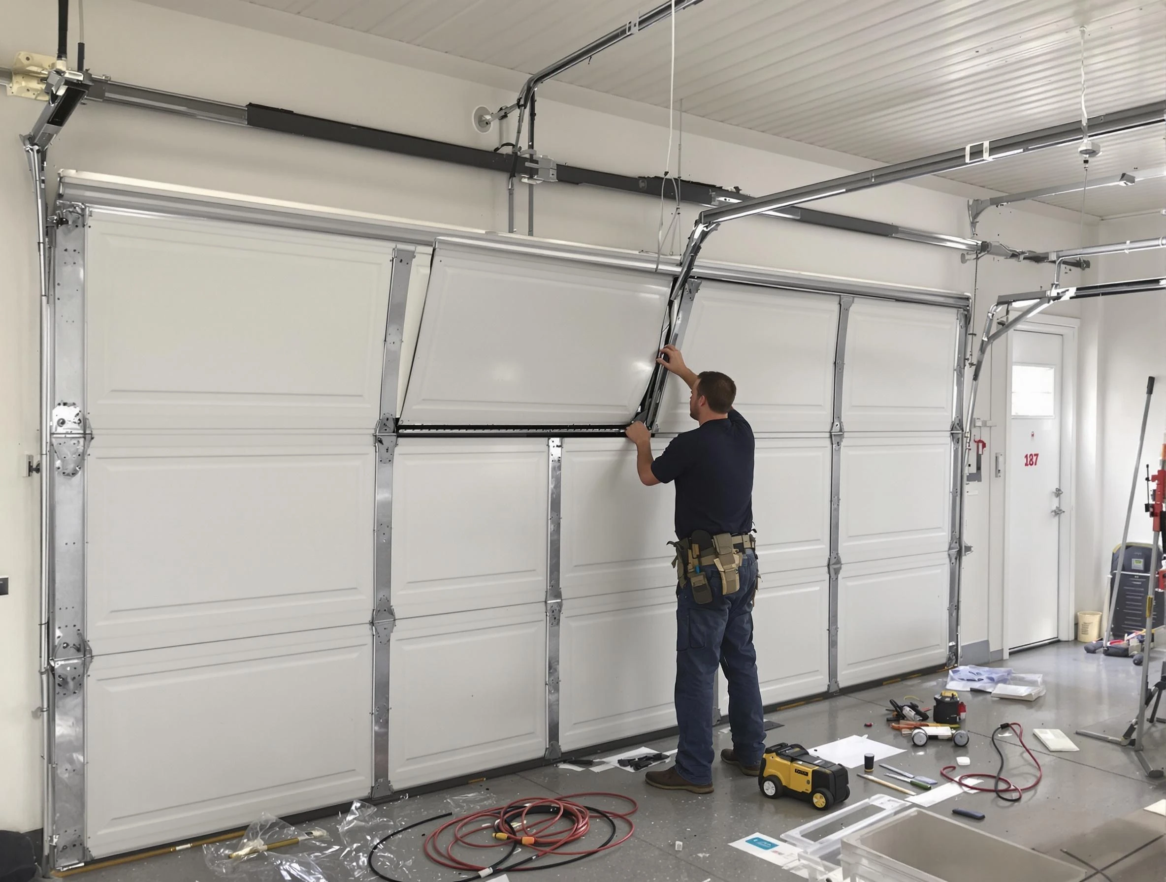 Garage Door Section Replacement in Irvine