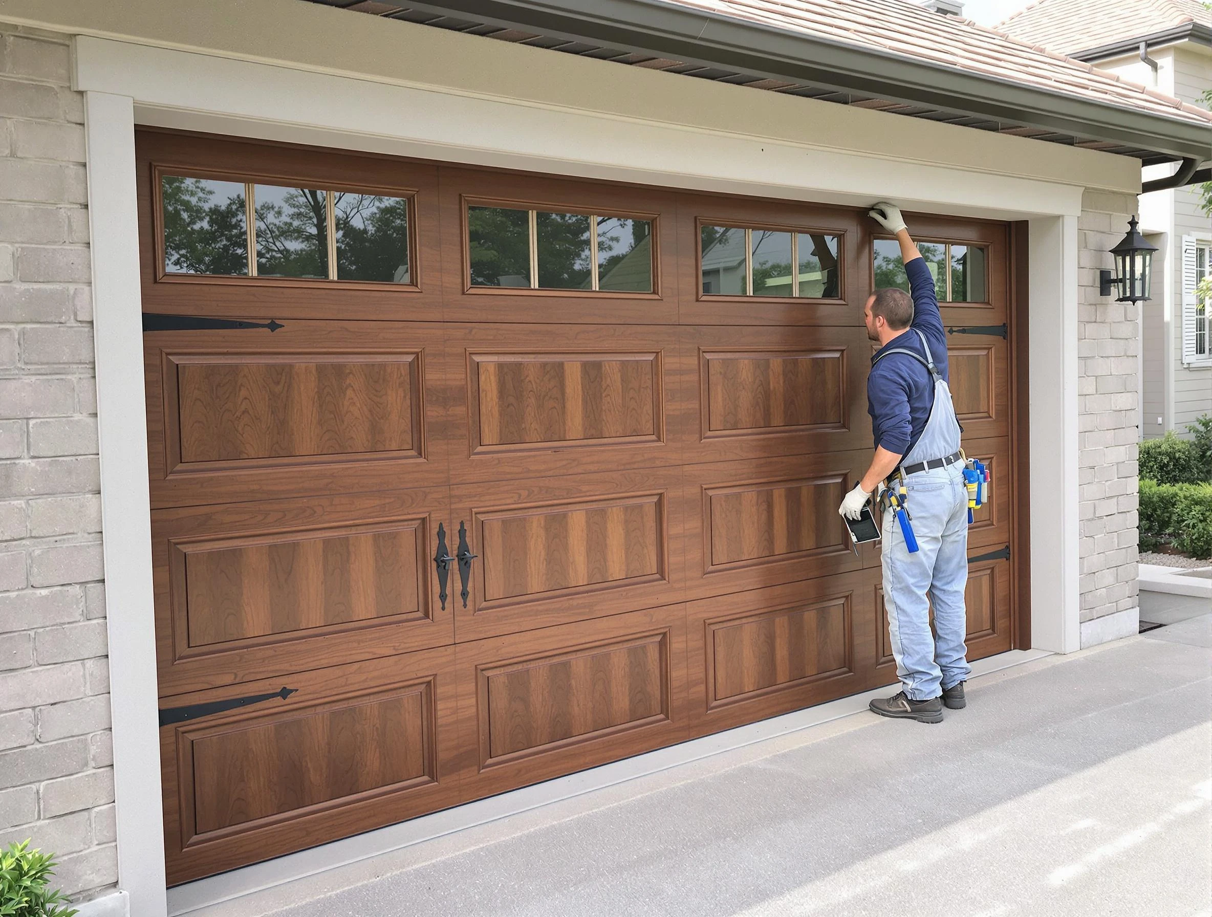 Custom garage door showcase by Irvine Garage Door Repair in Irvine