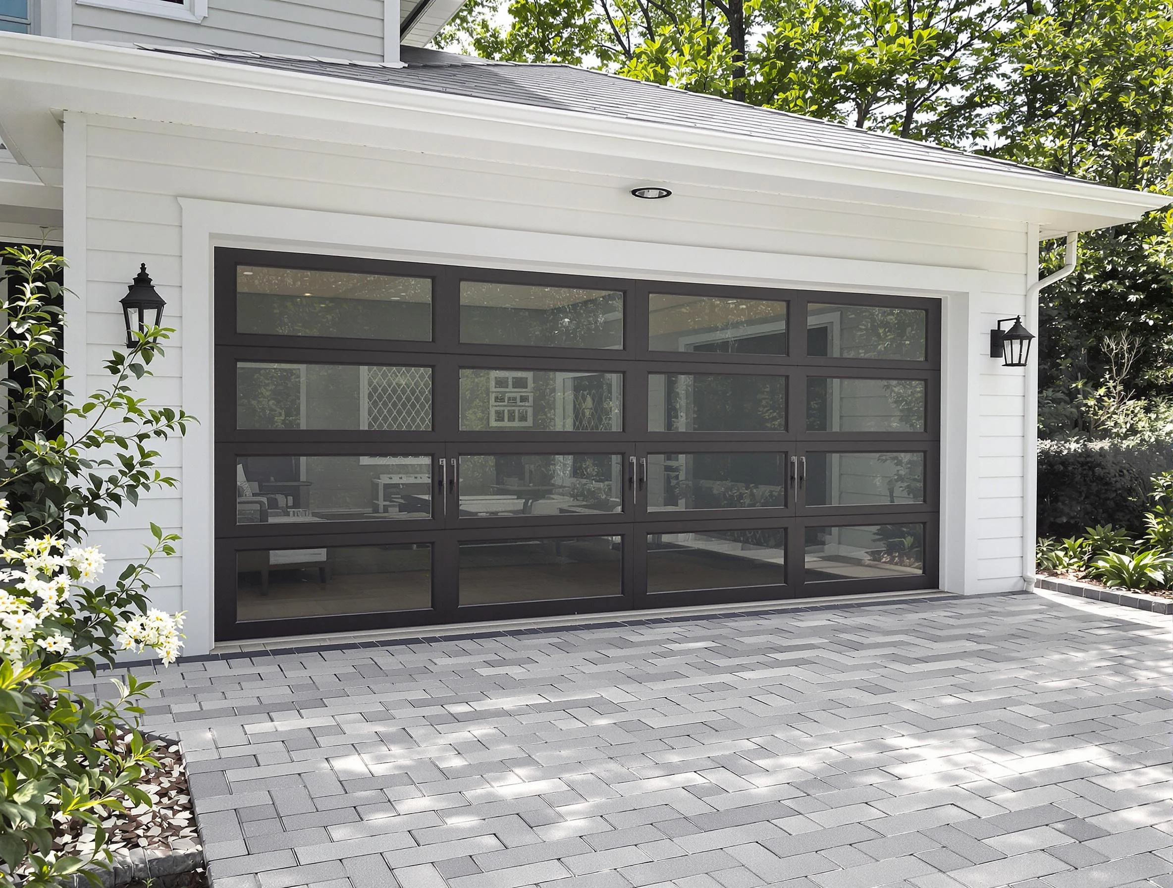 Irvine Garage Door Repair design specialist presenting custom garage door options to Irvine homeowner
