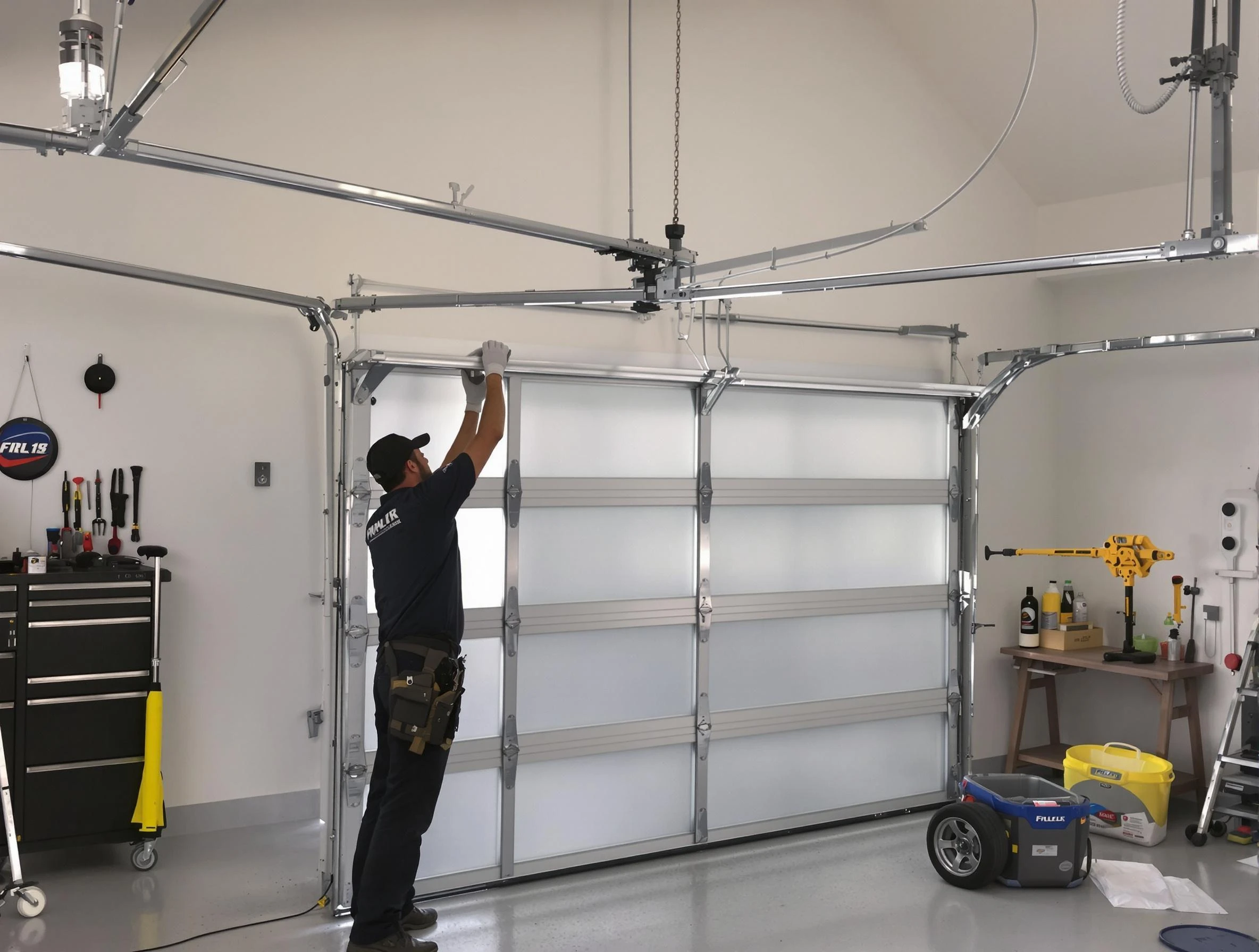 Irvine Garage Door Repair certified team performing precision garage door installation in Irvine