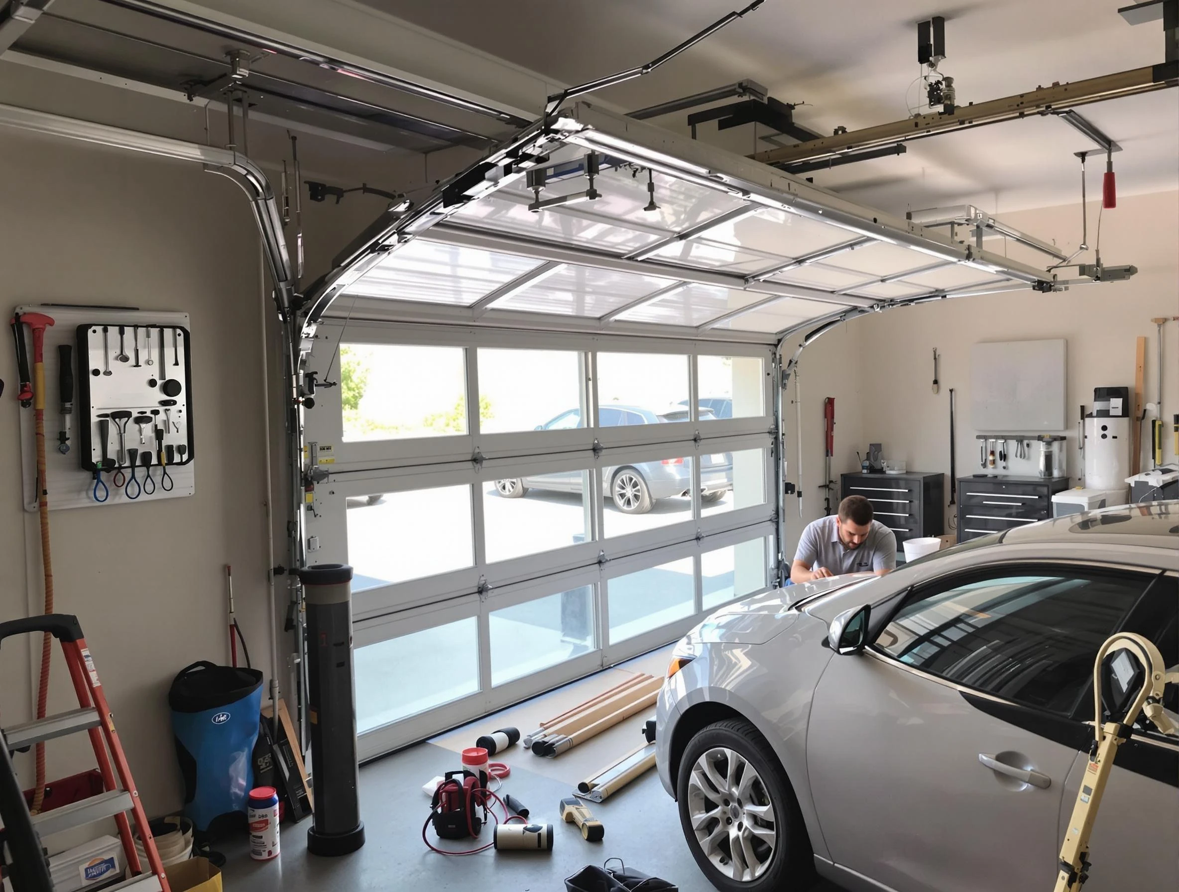 Garage door noise reduction service by Irvine Garage Door Repair in Irvine