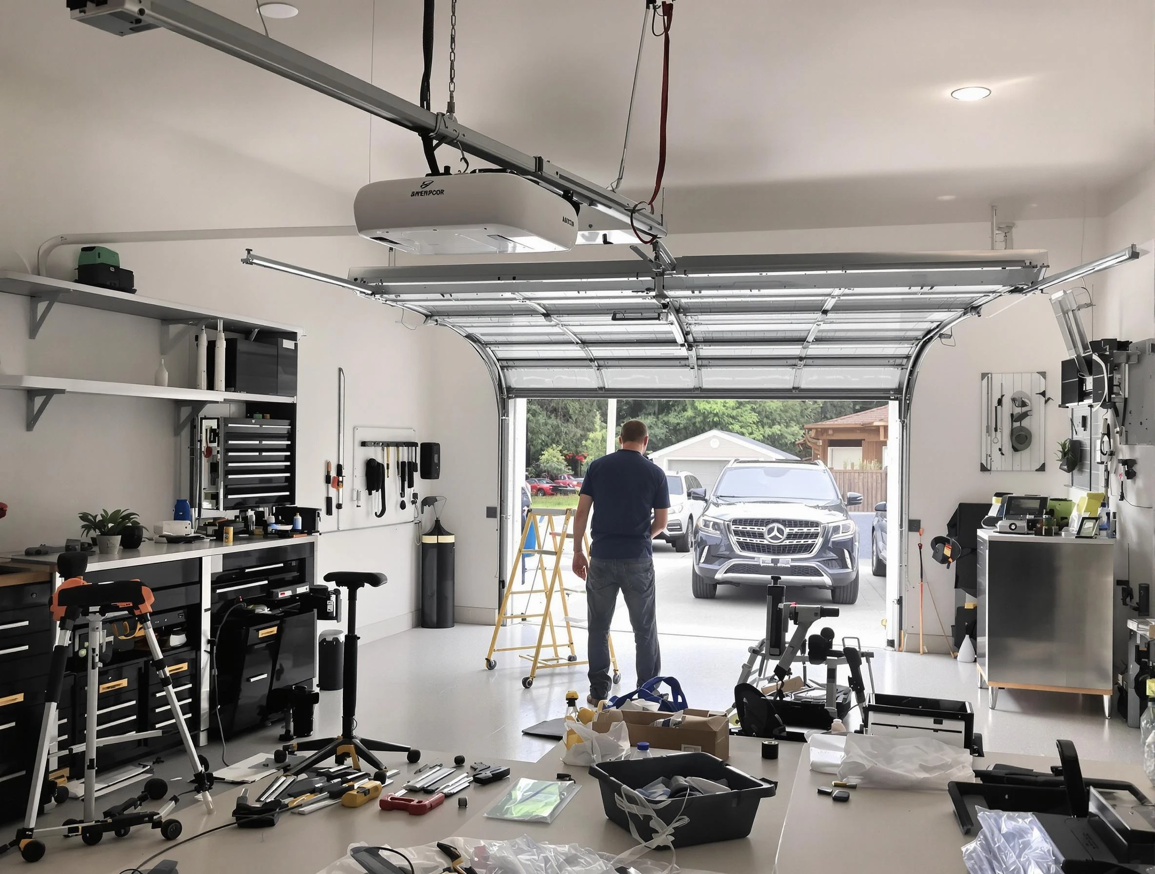 Garage door opener installation by Irvine Garage Door Repair in Irvine