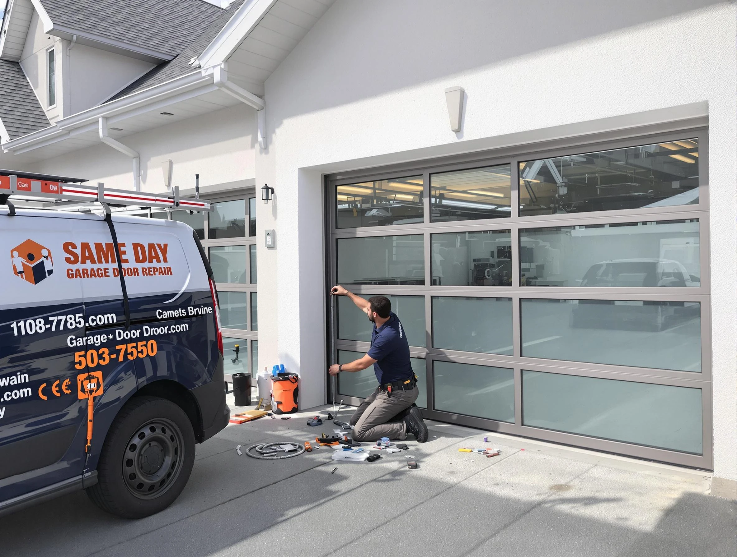 Same-day garage door repair service by Irvine Garage Door Repair in Irvine